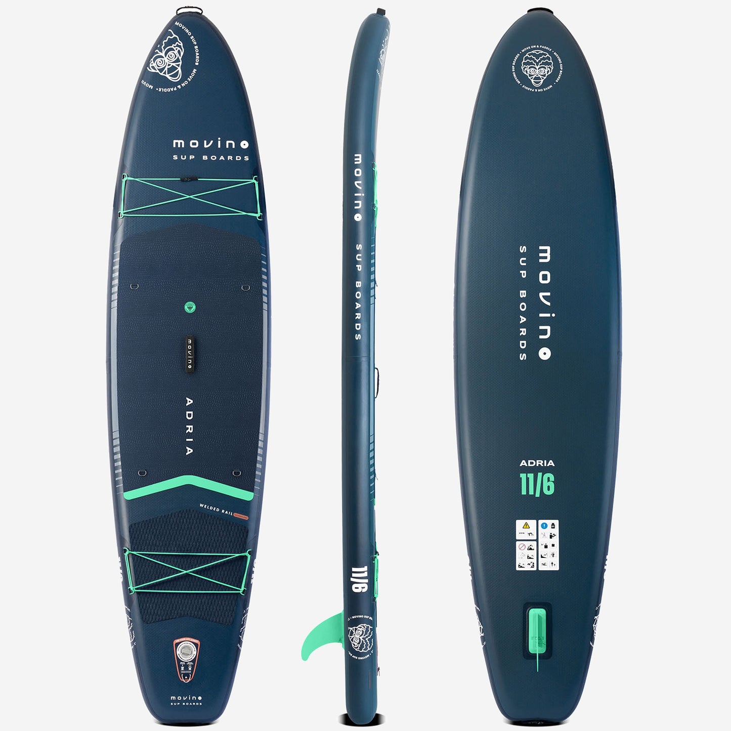 Movino Adria (blu navy-menta)