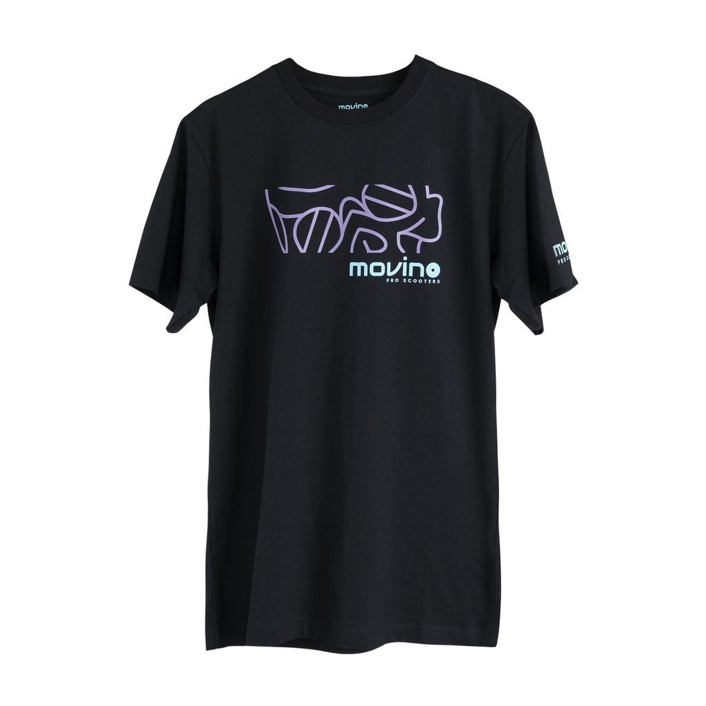 T-SHIRT - TURCHESE/VIOLA