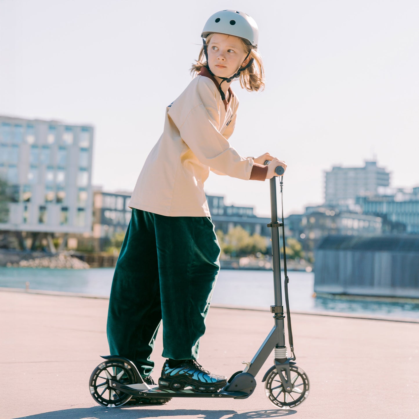 Movino City Light (verde acciaio-menta)