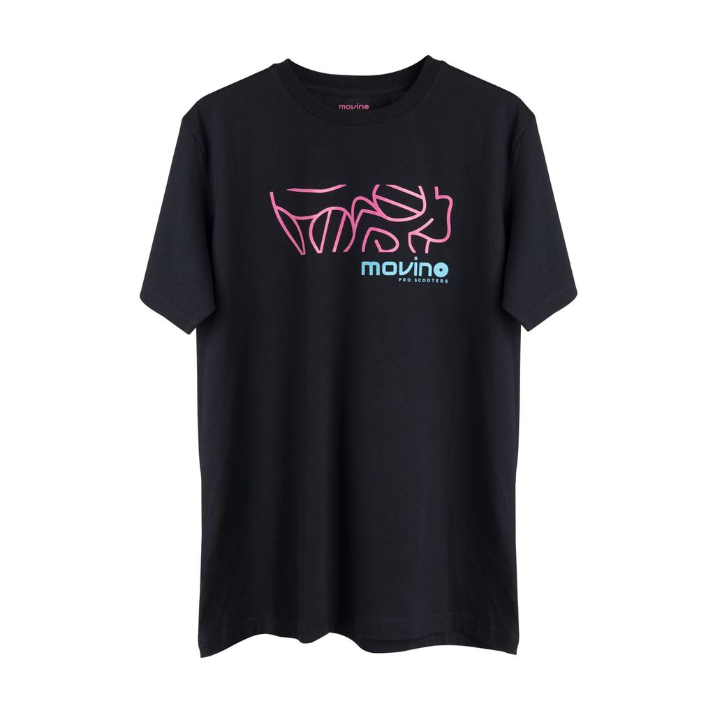 T-SHIRT - ROSA/TURCHESE